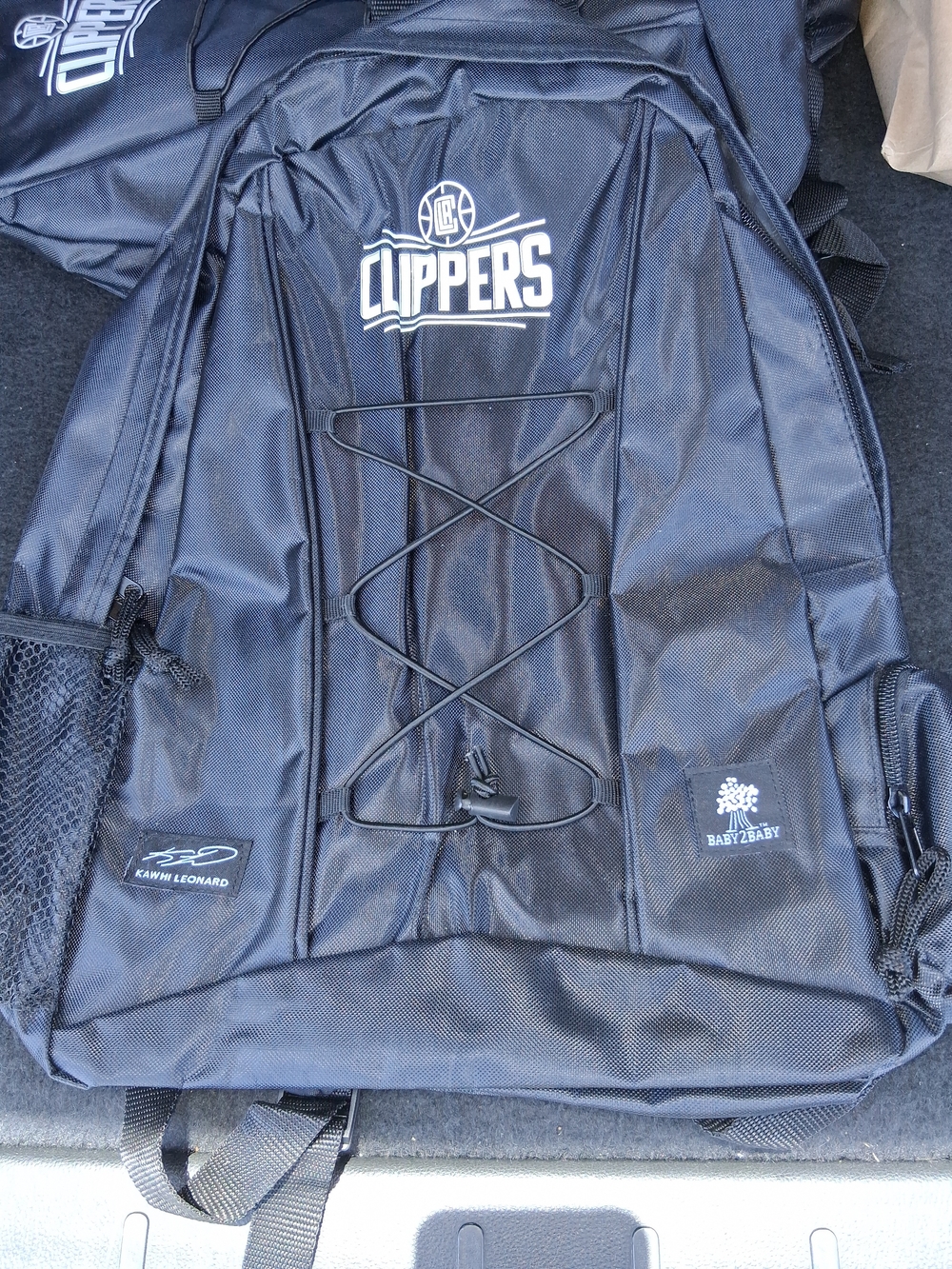 LA Clippers Black Backpack with Logo